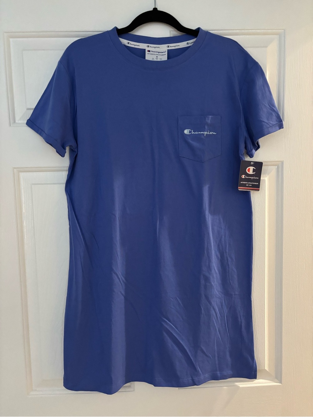 NWT Champion periwinkle blue cotton nightshirt - M - Great Gift!